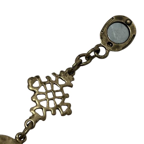 Chico’s Additions “Hidden Treasure Plains” Coin Link Bracelet Gold-Tone apprx 7” - Picture 7 of 9